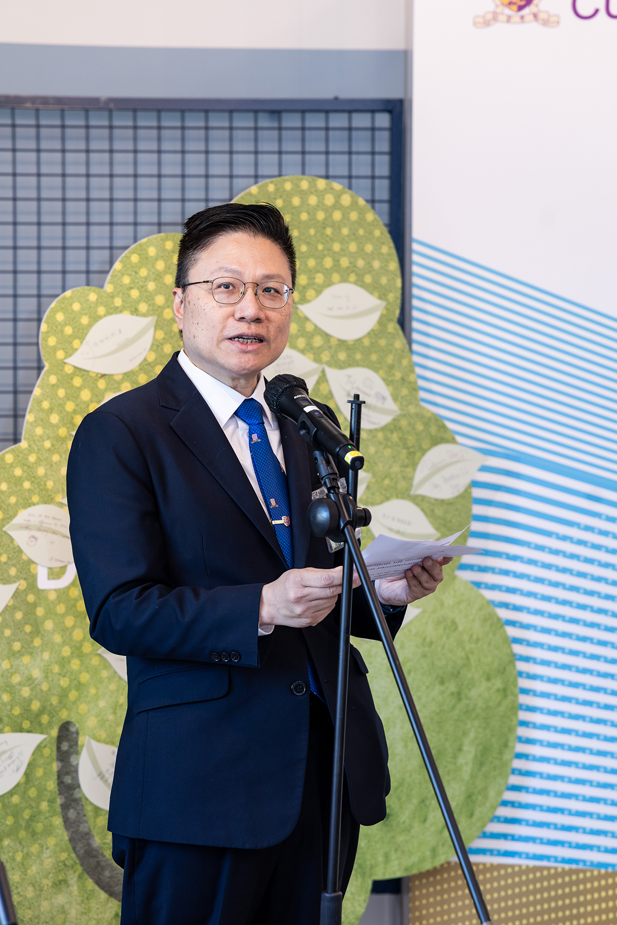 University Dean of Students, Professor Ko Wing Hung delivered a welcoming speech at the event